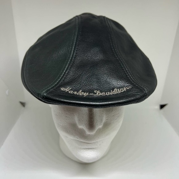 HarleyDavidson Accessories Vintage Leather Harley Davidson Newsboy
